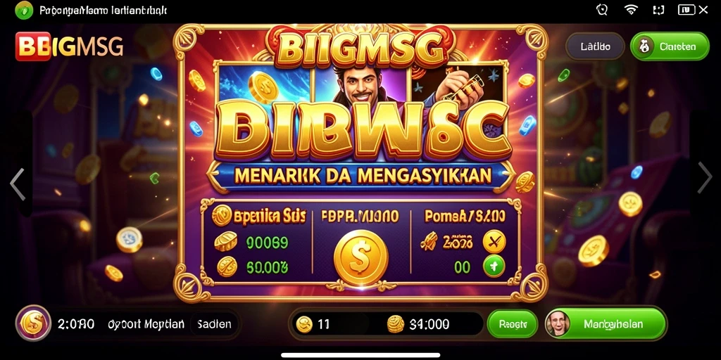 Gambaran gameplay mendebarkan dari BIGMSG dengan slot yang menarik.