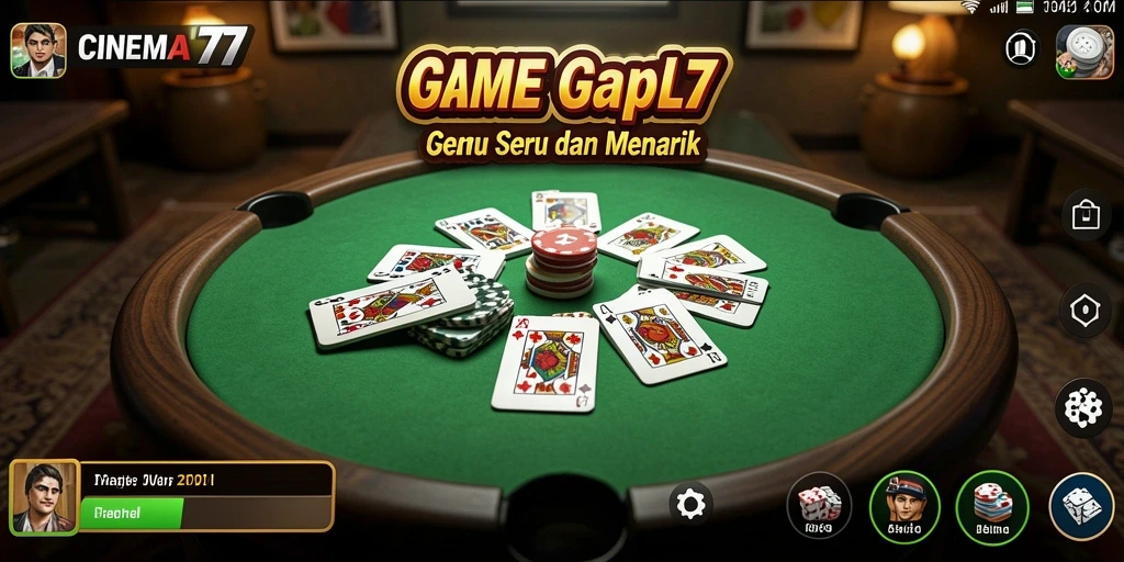 Screenshot gameplay Gaple yang seru dan mengasyikkan.