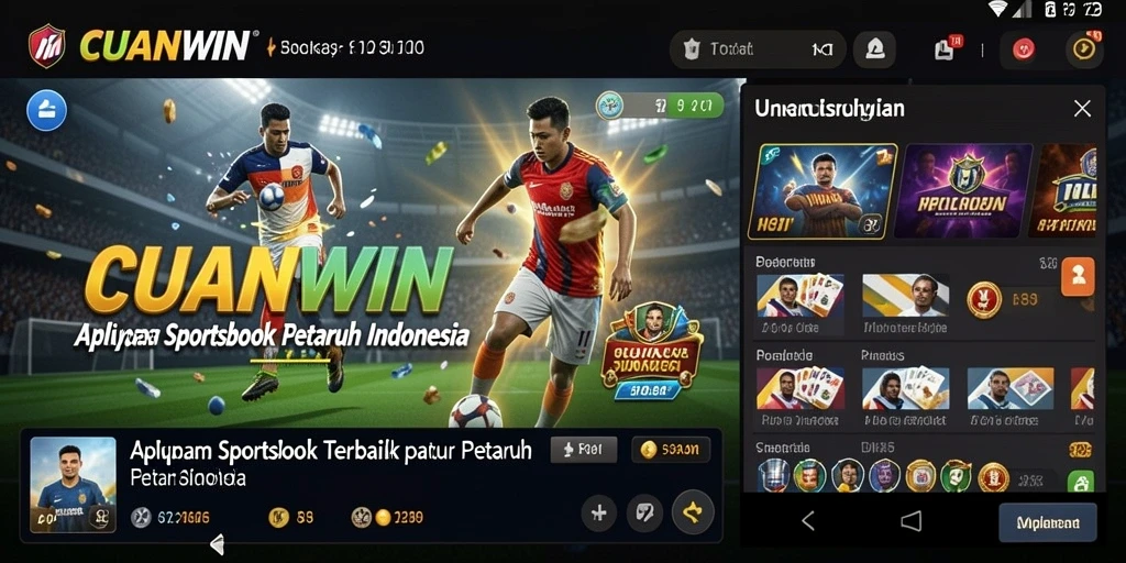 Tampilan menarik dan antarmuka pengguna CUANWIN saat bertaruh.