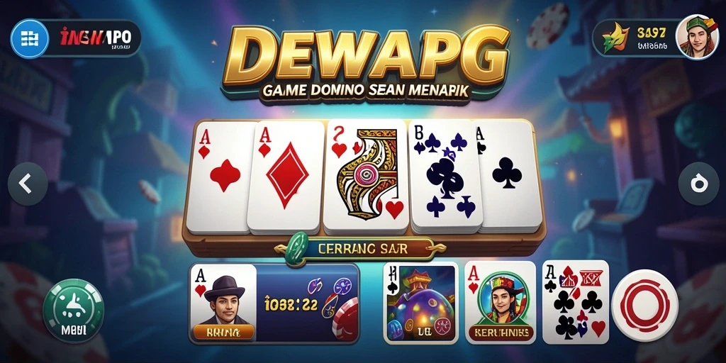 Tampilan menarik gameplay Domino di DEWAPG.