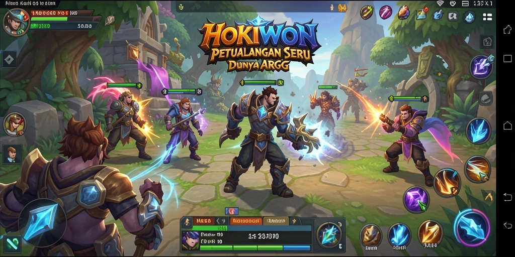 Screenshot utama HOKIWON menampilkan aksi seru dalam game ARPG.