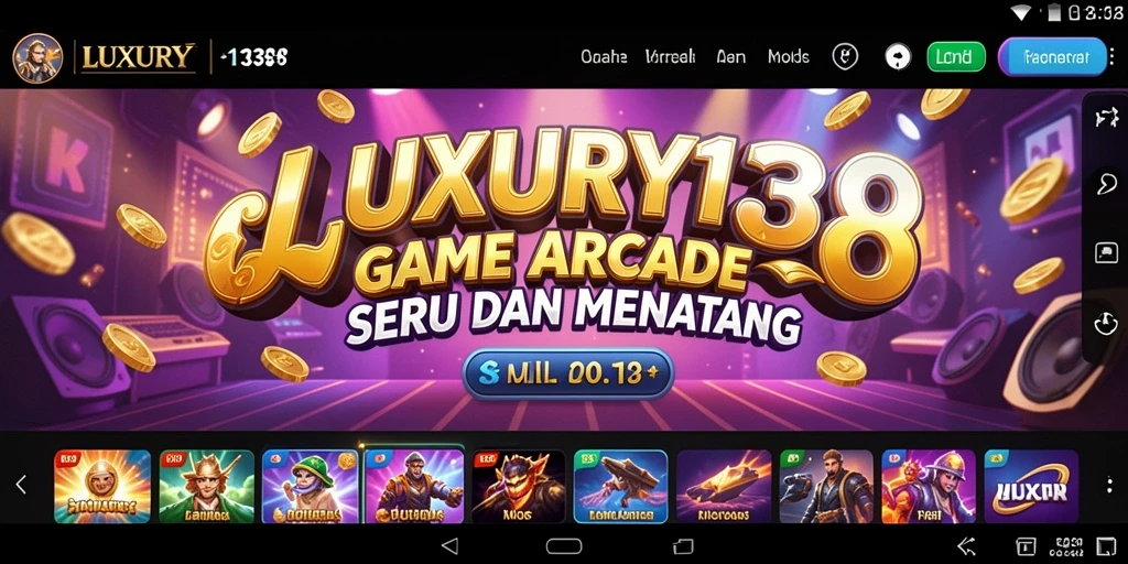 Tampilan gameplay seru dalam LUXURY138 dengan tantangan menarik.