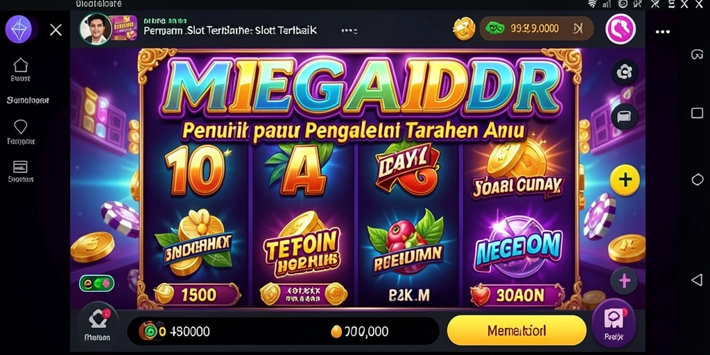 Tampilan gameplay menarik dari MEGAIDR yang menggambarkan suasana permainan Slot.