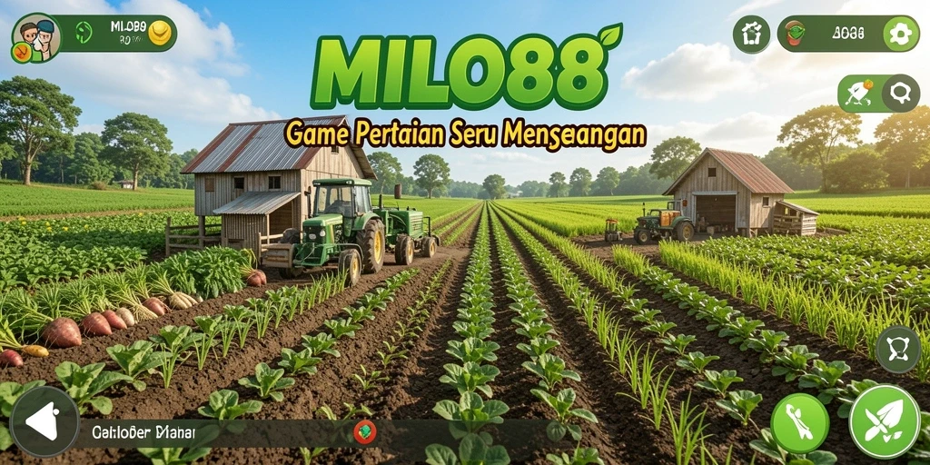 Tampilan gameplay <strong>MILO88</strong> yang seru dan interaktif dalam bertani.