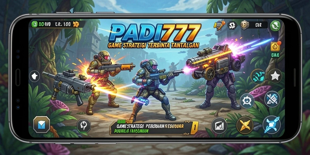 Screenshot utama PADI777 menampilkan aksi gameplay strategi yang mendebarkan.