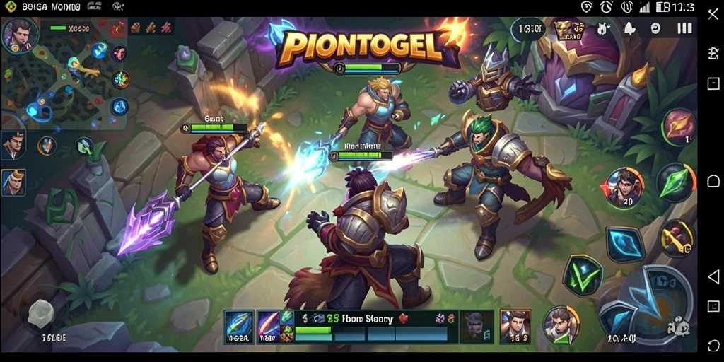 Gameplay seru di arena tempur PIONTOGEL.