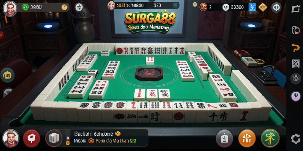 Tampilan gameplay SURGA88 yang menarik dari permainan Mahjong.