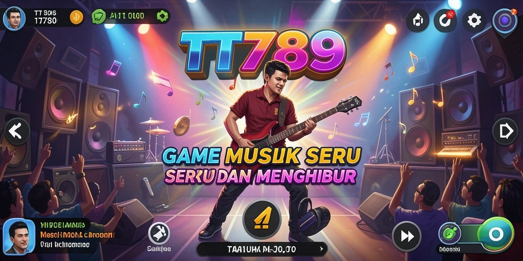 Screenshot gameplay TT789 yang menunjukkan momen seru permainan musik.